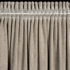 Eurofirany, zasłona gotowa, Nilo, na taśmie, 140-270 cm, ciemnobeżowy