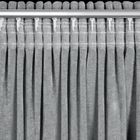 Eurofirany, zasłona gotowa, Nilo, na taśmie, 140-270 cm, szary