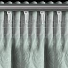 Eurofirany, zasłona gotowa, Roses, na taśmie, 140-270 cm, miętowy