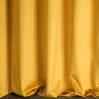 Eurofirany, zasłona zaciemniająca gotowa, D91 Rosa, 140-250 cm, musztardowy