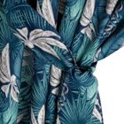 Eurofirany, zasłona zaciemniająca gotowa, Garden, na szelkach, 155-200 cm, turkusowy