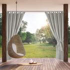 Eurofirany, zasłona zaciemniająca gotowa, Garden, na szelkach, 155-240 cm, srebrny