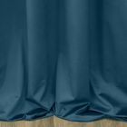 Eurofirany, zasłona zaciemniająca gotowa, Sibel, na taśmie, 140-270 cm, ciemnoniebieski