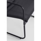 Extralink, Black Forest, zestaw mebli ogrodowych: 2 x krzesła + leżanka + stolik rozkładany, czarny