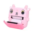 Extralink, zestaw: Jelonek, drukarka termiczna z aparatem, różowa + papier termiczny, 3 szt.