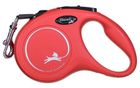 Flexi, New Classic, smycz, rozmiar S, czerwona, 5m, do 15kg