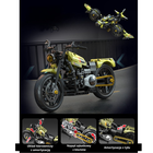 Forange, motocykl chopper, khaki, 2w1, klocki konstrukcyjne, 479 elementów