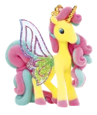 Galupy, Skrzydlate Jednorożce, brokatowa figurka z kryształkiem Swarovskiego, 1 szt.