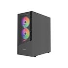 Gembird, Midi Tower Fornax 4300 ATX, obudowa, czarna