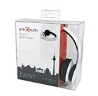 Gembird, słuchawki nauszne Bluetooth z mikrofonem BHP-BER-BK, białe