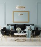 Gordon Trade, Glamour, krzesło welurowe, czarne