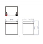 Green Cell, akumulator żelowy, AGM44, 12V, 4.5 Ah