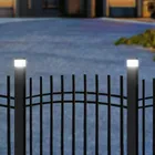 GreenBlue, lampa solarna LED na słupek, daszek kopertowy, 80-80 mm, 3200K GB127 WW