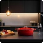 Hage, brytfanna żeliwna, emaliowana, gęsiarka, czerwona, 6l