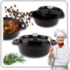 Hage, emaliowana brytfanna żeliwna, forma do chleba, czarna, 2,85l