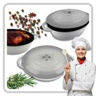 Hage, emaliowana brytfanna, żeliwna, szara, 6l