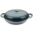 Hage, emaliowany garnek, płaski, żeliwny, sea salt, 30 cm, 3l