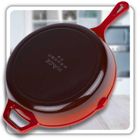 Hage, patelnia żeliwna, emaliowana, czerwona, 26 cm