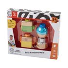 Hape, Baby Einstein, 4 kostki sensoryczne, klocki
