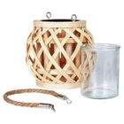 Home Styling Collection, lampion, bambusowy z jutowym uchwytem, naturalny