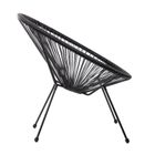 Homla, Acapulco Fiesta, fotel, czarny, 70-73-80 cm