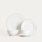 Homla, Auroo, talerz, obiadowy ze złotą obwódką, 26 cm