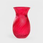 Homla, Cherish Love, wazon, szklany czerwony, 11,5-20 cm
