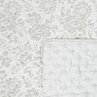 Homla, Claro, narzuta, żakardowa w kwiatowy wzór pistacjowa, 200-220 cm