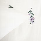 Homla, Floral Dream, pościel, z pranej bawełny z haftem w kwiatki, 160-200 cm