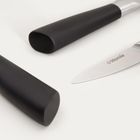 Homla, Liba, zestaw noży, z czarną rączką, 3 elementy