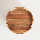 Homla, Mooka, patera, akacjowa zaokrąglana na nóżce, 30,5-11 cm