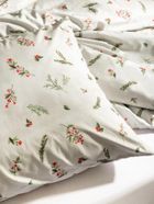 Homla, Natale, pościel, oliwkowa w świąteczny nadruk, 200-220 cm