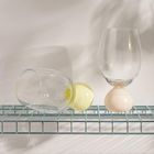 Homla, Pallora, kieliszek, z mleczną beżową kulą, 0,4l