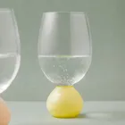 Homla, Pallora, kieliszek, z mleczną żółtą kulą, 0,4l