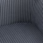 Homla, Pema, krzesło sztruksowe, ciemnoszare, 56-60-82 cm