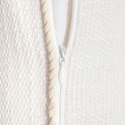 Homla, Prem, poszewka, z haftowaną muszlą i sztruksową lamówką, 45-45 cm