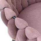 Homla, Prinssi, krzesło, welurowe różowe, 64-54-73 cm