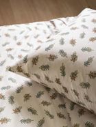 Homla, Ramoscelli, pościel, biała w świąteczny nadruk, 160-200 cm