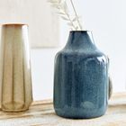 Homla, Rufus, wazon, ceramiczny granatowy, 14-14-22 cm, 888590