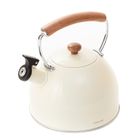 Homla, Virgen, czajnik, kremowy z drewnianym uchwytem, 2,5l