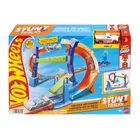 Hot Wheels City, Rajdowy Rollercoaster i 5 autek, zestaw z napędem + Mistrzowski skok na pętli GRATIS, zestaw promocyjny