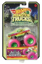 Hot Wheels, Monster Trucks, auto świecące w ciemności, skala 1:64, 1 szt.