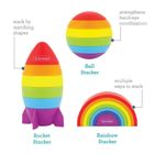 Infantino, zestaw klocków do składania, 3w1