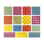 Janod, Figury geometryczne, duże naklejki na arkuszach, 150 szt.
