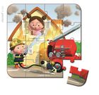 Janod, Wóz strażacki Jacka, puzzle 4w1