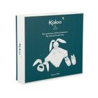 Kaloo, Lapinoo, Królik, zestaw prezentowy 3w1: komforter + gryzak + buciki, brzoskwiniowy