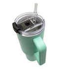 Kamille, stalowy kubek termiczny, termos, 1200 ml, z rączką i słomką