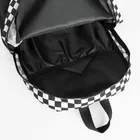 Kayokki, plecak szkolny, 1-komorowy, Szachownica, czarno-biała