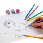Kidea, kredki i gumki, unicorn, 9 elementów