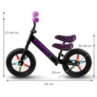 Kidwell, Rebel LED, rowerek biegowy, neonowy, różowy